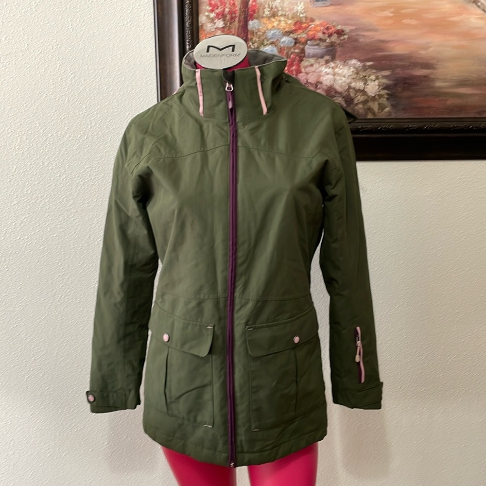 Crane Snow Extreme Waterproof Wind Resistant Taped Seams Winter Jacket Coat Hood